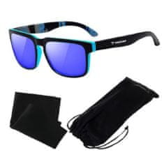 BigBuy Tükrös napszemüveg UV szűrővel és stílusos kerettel - uniszex, polarizált napszemüveg - kék (BB-21149)