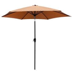 BigBuy Modern kerti napernyő, 90°-ban billenthető - 3 méter, barna (BB-12199)