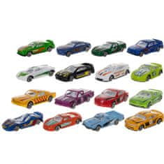 BigBuy 16 darabos, színes kisautó készlet gyerekeknek - különböző színű autókkal (BB-20352)