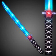 BigBuy Szamuráj kard gyerekeknek LED fényekkel és hangeffektekkel - játék katana kis ninjáknak (BBL) (BBE)