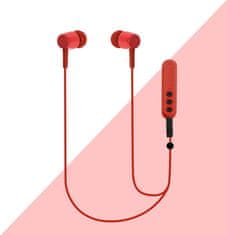 BigBuy MS-T20 vezeték nélküli Bluetooth sport fülhallgató erős basszussal, beépített vezérlővel és nyakba akasztható összekötővel (BBV)