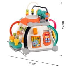 BigBuy Interaktív, készségfejlesztő oktatójáték - matató doboz babáknak - többfunkciós, hang-, és fényhatásokkal (BB-10769)