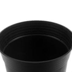 BigBuy 500 darabos műanyag ültető cserép készlet - 2L, 16 x 13 x 12 cm, fekete (BB-20846)
