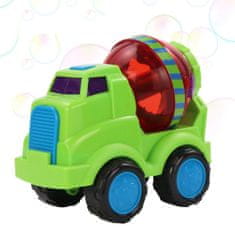 BigBuy Betonkeverő alakú buborékfújó gép gyerekeknek - vidám színű, zenélő játék (BBMJ)