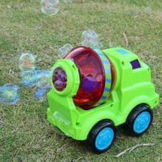 BigBuy Betonkeverő alakú buborékfújó gép gyerekeknek - vidám színű, zenélő játék (BBMJ)