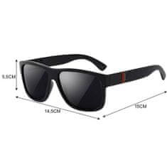 BigBuy Sötét napszemüveg UV szűrővel és stílusos kerettel - uniszex, polarizált napszemüveg - fekete (BB-21150)
