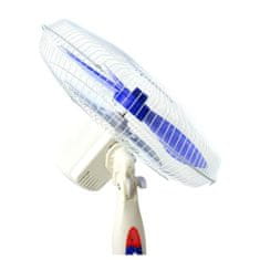 BigBuy Nasco álló ventilátor 3 sebességfokozattal és oszcilláló funkcióval - fehér és kék - 130 cm, 40w (BBD)
