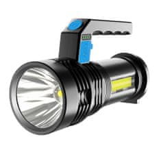 BigBuy Multifunkciós, akkumulátoros zseblámpa - extra erős COB LED kézilámpa szereléshez, túrázáshoz, horgászathoz (BBD)