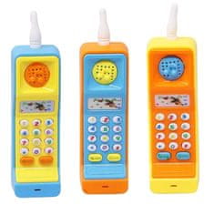 BigBuy Zenélő, retro mobiltelefon alakú elemes játék babáknak gombokkal és hanghatásokkal (BBJ)