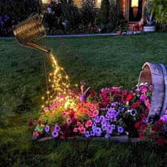 BigBuy Varázslatos, lebegő locsolókanna alakú kerti dekor lámpa - napelemes LED díszlámpa világító vízsugarakkal (BBJH)