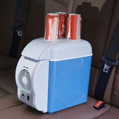 BigBuy 2in1 elektromos frissen tartó készülék utazáshoz - autós hűtőtáska és élelmiszer melegítő - vállpánttal és 3 pohártartóval a tetején - 7,5L, 65W (BBV)