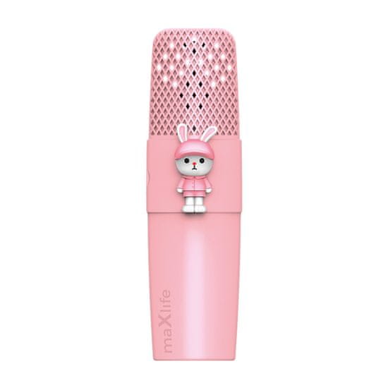 maXlife MXBM-500 Bluetooth Karaoke mikrofon, rózsaszín