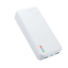 Joyroom QP195 Power Bank 20000mAh 2x USB / USB-C 22.5W, fehér
