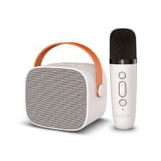 maXlife MXKS-100 Bluetooth Karaoke mikrofon + hangfal, fehér