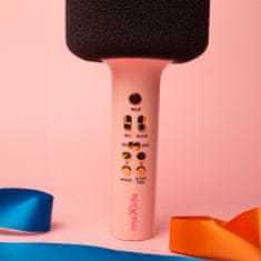 maXlife MXBM-600 Bluetooth Karaoke mikrofon, rózsaszín