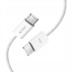 Tech-protect Ultraboost kábel USB-C / USB-C PD 60W 3A 25cm, fehér