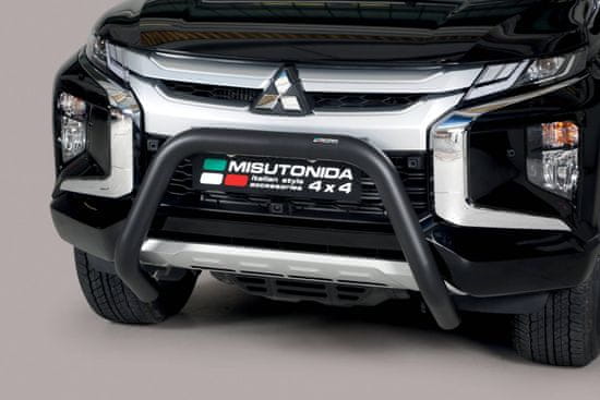 J&J Automotive Gallytörő Védőkeret autókhoz rá szabva Mitsubishi L 200 Double Cab 2019-magasabb 76mm fekete