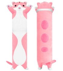 Aga4Kids Plyšový polštář Kočka Růžová 110 cm