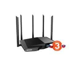 Tenda TX27 Pro AXE5700 WiFi6E Router, 1x GWAN, 3x GLAN, IPv6, BSS Color, VPN szerver, WPA3, CZ alkalmazás