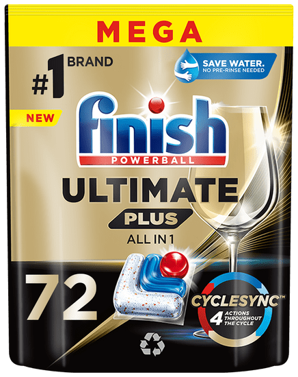 Finish Ultimate Plus All in 1 mosogatógép kapszula, 72 db