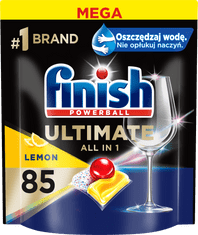 Finish Ultimate All in 1 mosogatógép kapszula Lemon Sparkle, 85 db