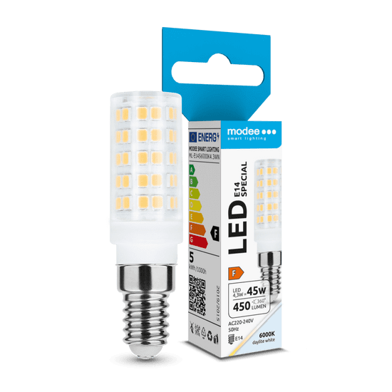 Modee Lighting LED speciális kerámia kerámia izzó E14 4.3W hideg fehér (ML-E14S6000K3.3WN)