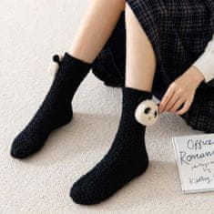 Dollcini Karácsonyi zokni, karácsonyi ajándékok, panda zokni, 5x5x10 cm, fekete