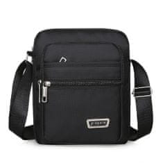 Dollcini Férfi parittyás táska lopásgátló vízálló egyvállú hátizsák Sling Crossbody táska, könnyű mellkasi váll hátizsák kerékpáros utazásokhoz és túrázáshoz, 432021, fekete