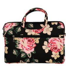 MG Wonder Briefcase laptop táska 15-16'' black and roses