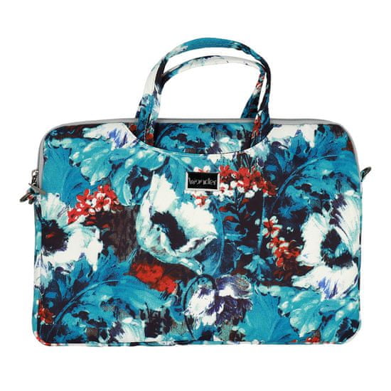 MG Wonder Briefcase laptop táska 15-16'', white poppies