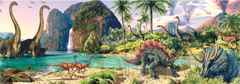 DINO Puzzle 150 szauruszok a tónál panoráma