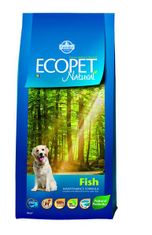 Farmina Granulátum kutyáknak MO P ECOPET kutya felnőtt közepes, hal 12 + 2 kg
