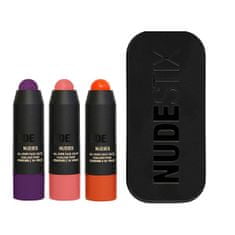 NUDESTIX Dekoratív kozmetikai ajándékcsomag Trendy Blush Mini 3 db