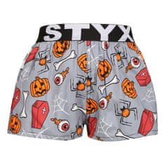 Styx Gyerekek klasszikus boxeralsó művészet sport gumi Halloween koporsók (BJ1752) - méret 6-8 éves