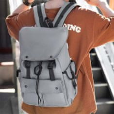 Dollcini férfi üzleti hátizsák, vízálló hátizsák, utazás/munka/divat, szürke