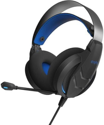 modern energiarendszer Gaming Headset ESG Metal Core kék led háttérvilágítás széles csatlakozási lehetőség szuper hangzás