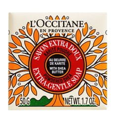 LOccitane En Provenc Gyengéd szilárd szappan Powdered Shea (Extra-Gentle Soap) 50 g