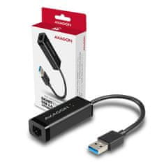 AXAGON ADE-SR, USB-A 3.2 Gen 1 - Gigabit Ethernet hálózati kártya, automatikus telepítés, fekete színű