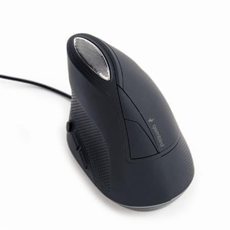 Gembird egér MUS-ERGO-03, USB, ergonomikus, fekete