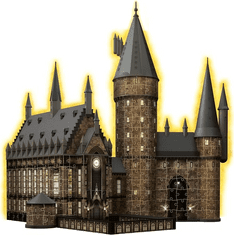 Ravensburger Ragyogó 3D puzzle Night Edition Harry Potter: Roxfort kastély - Nagyterem 643 db