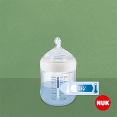 Nuk for Nature Csecsemő cumisüveg hőmérséklet-szabályozóval S barna