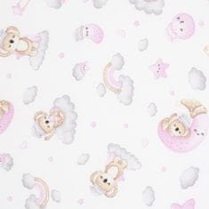 NEW BABY Új baba STANDARD habszivacs matrac 120x60x6 cm koala rózsaszínű
