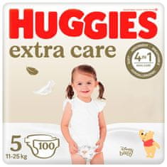 Huggies HUGGIES Extra Care eldobható pelenka 5 (12-17 kg) 100 db