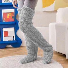 VIVVA® Kényelmes térdfeletti zokni | HUGSOCKS Barna