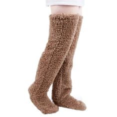 VIVVA® Kényelmes térdfeletti zokni | HUGSOCKS Barna