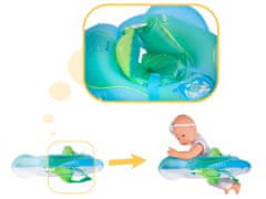 Aga Gyermek felfújható kör alakú úszógumi napellenzővel