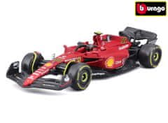 BBurago 1:43 Formula F1 Ferrari Scuderia F1-75 (2022) nr.55 Carlos Sainz - vezetővel