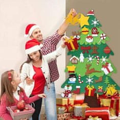 Shopdbest Varázslatos Filc Karácsonyfa - Mindenki Személyes Díszítője