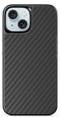 EPICO Mag+ Hybrid Carbon borítás iPhone 15 Plus készülékhez MagSafe támogatással 81210191300001 - fekete