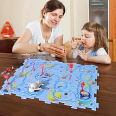 Sofistar Gyermek oktatási puzzle pálya autós játékkészlet, kék